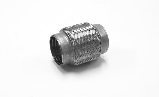 Flessibili di Scarico in Inox (Raccordi Acciaio) - Lungh. 100 mm (Treccia)