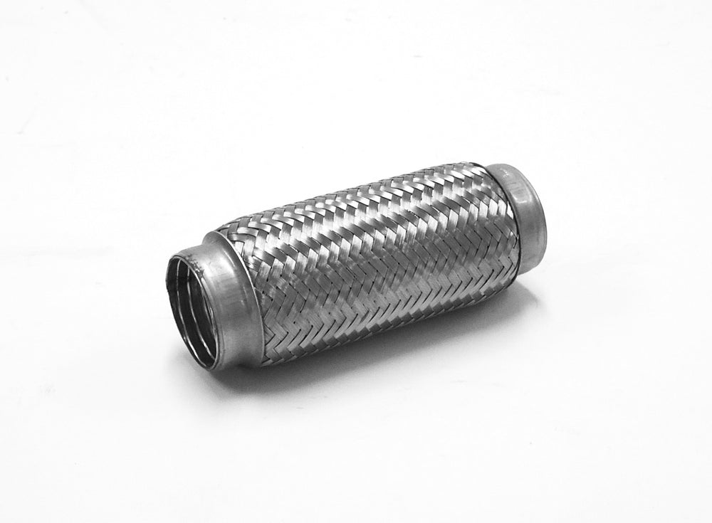 Flessibili di Scarico in Inox (Raccordi Acciaio) - Lungh. 200 mm (Treccia)
