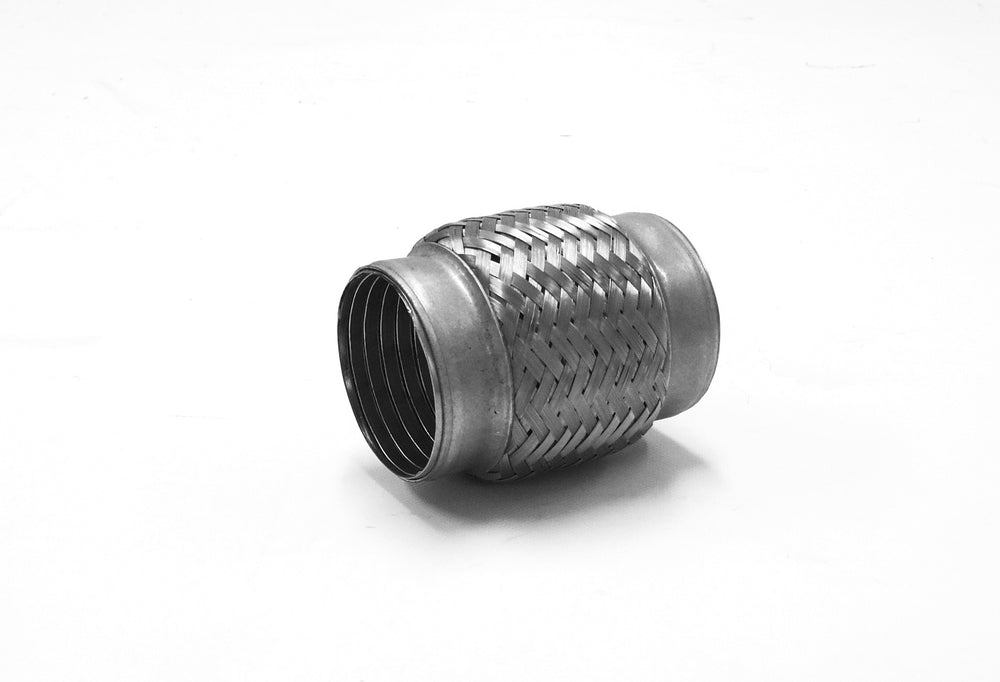 Flessibili di Scarico in Inox (Raccordi Acciaio) - Lungh. 250 mm (Treccia)