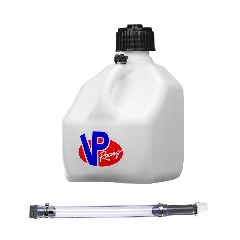 Tanica VP Racing Bianco 11L (3 gal) + Tubo Deluxe