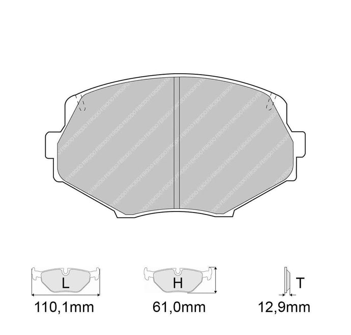 Pastiglie freno FERODO RACING DS2500 FCP1011H