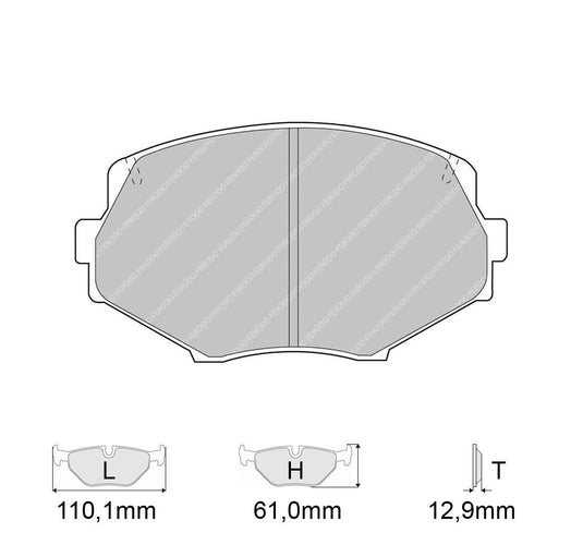 Pastiglie freno FERODO RACING DS2500 FCP1011H