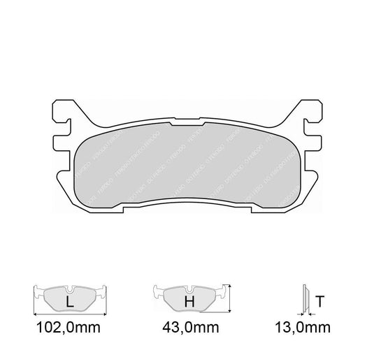 Pastiglie freno FERODO RACING DS2500 FCP1012H