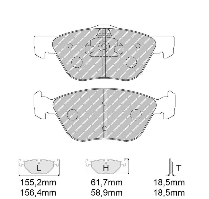 Pastiglie freno FERODO RACING DS2500 FCP1052H