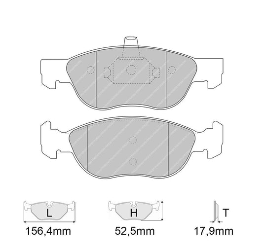 Pastiglie freno FERODO RACING DS2500 FCP1056H