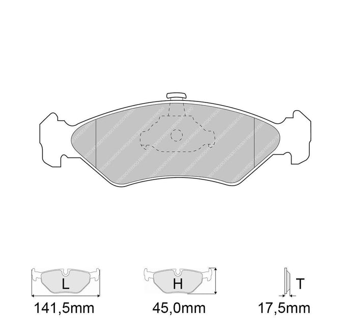 Pastiglie freno FERODO RACING DS2500 FCP1082H