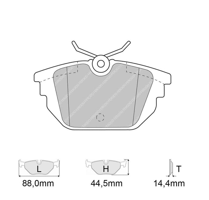 Pastiglie freno FERODO RACING DS2500 FCP1113H