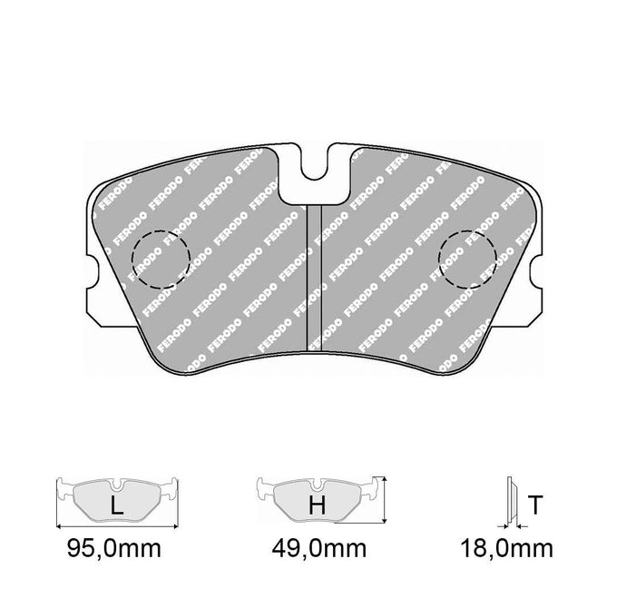 Pastiglie freno FERODO RACING DS3000 FCP1133R