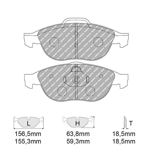 Pastiglie freno FERODO RACING DS2500 FCP1134H