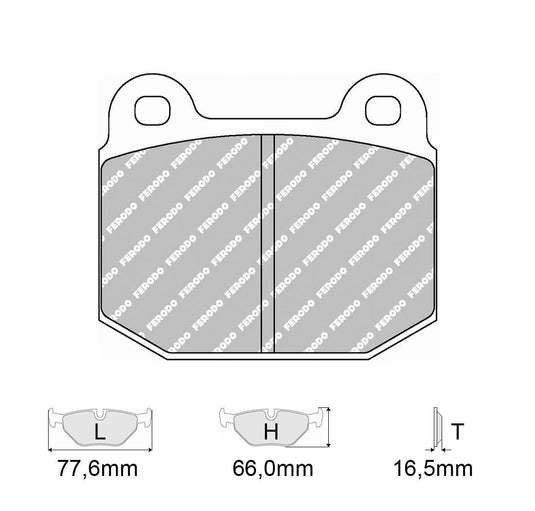 Pastiglie freno FERODO RACING DS2500 FCP116H