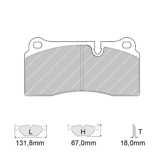 Pastiglie freno FERODO RACING DS1.11 FCP1281W