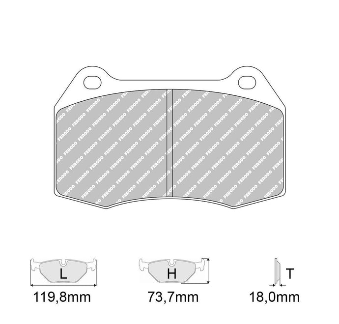 Pastiglie freno FERODO RACING DS3000 FCP1298R