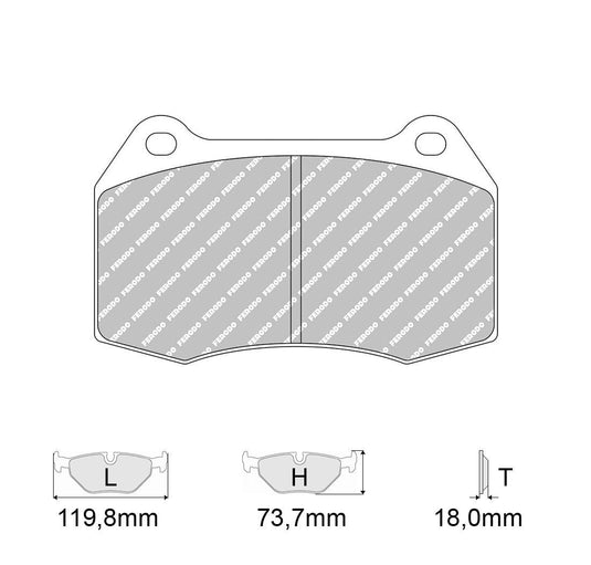 Pastiglie freno FERODO RACING DS3000 FCP1298R