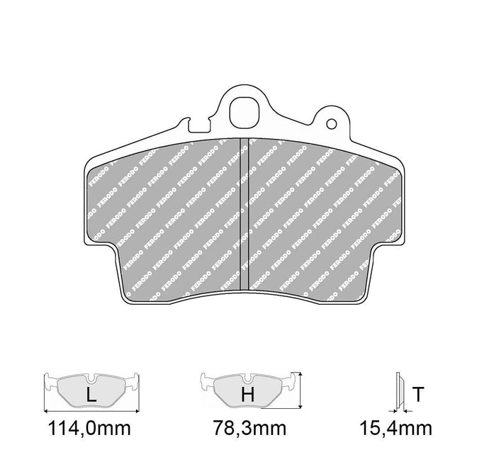 Pastiglie freno FERODO RACING DS1.11 FCP1307W