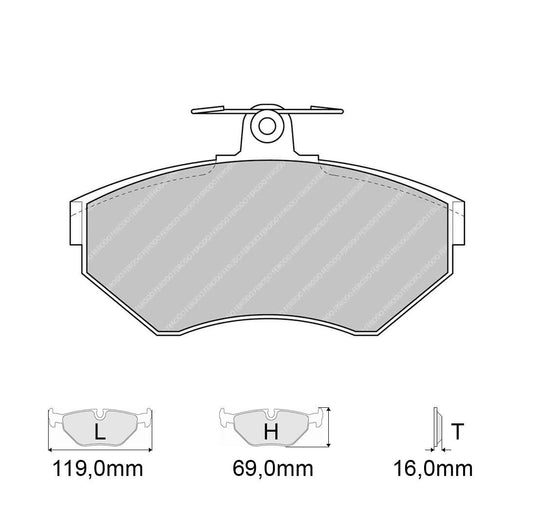 Pastiglie freno FERODO RACING DS2500 FCP1312H