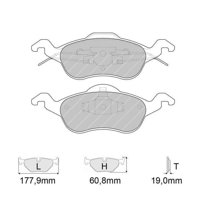 Pastiglie freno FERODO RACING DS2500 FCP1318H