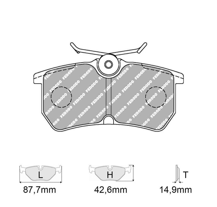 Pastiglie freno FERODO RACING DS2500 FCP1319H