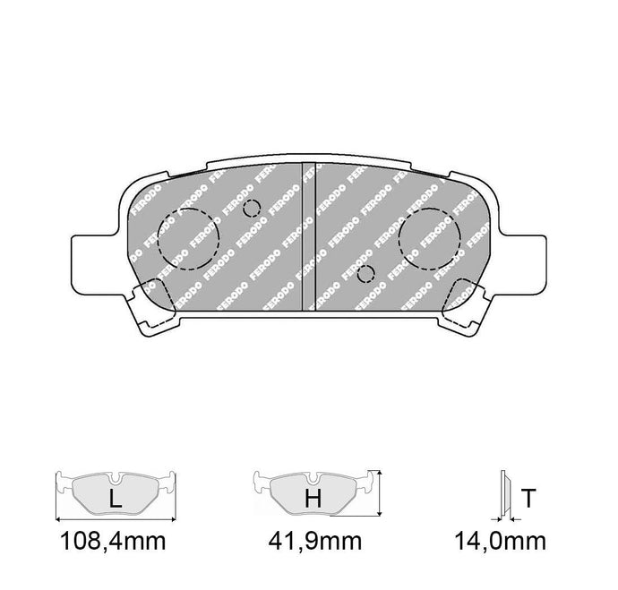 Pastiglie freno FERODO RACING DS2500 FCP1333H