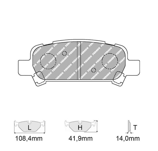 Pastiglie freno FERODO RACING DS2500 FCP1333H