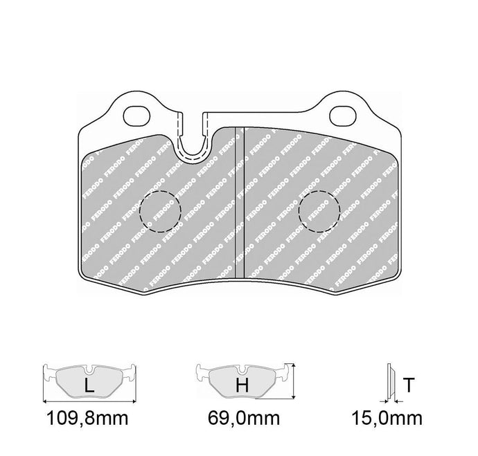 Pastiglie freno FERODO RACING DS1.11 FCP1348W