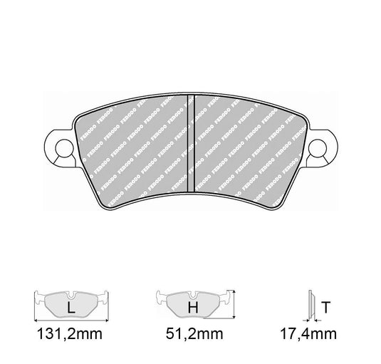 Pastiglie freno FERODO RACING DS3000 FCP1370R