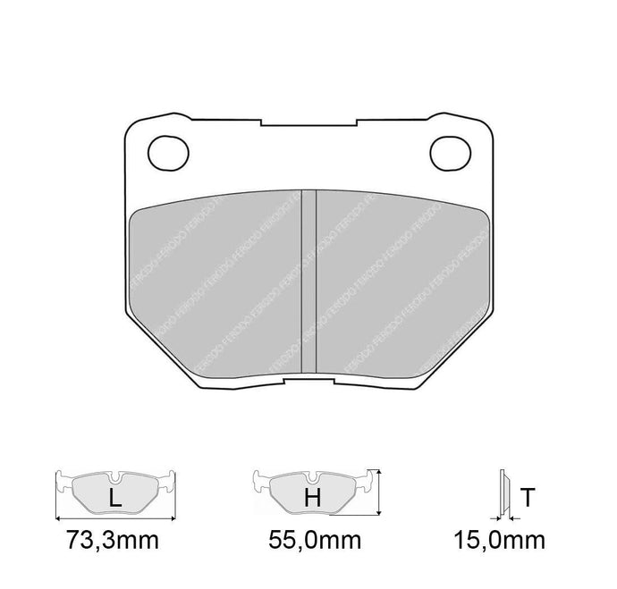 Pastiglie freno FERODO RACING DS2500 FCP1372H