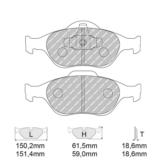 Pastiglie freno FERODO RACING DS2500 FCP1394H