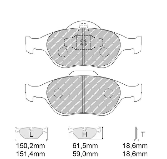 Pastiglie freno FERODO RACING DS2500 FCP1394H