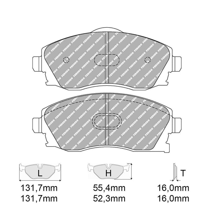 Pastiglie freno FERODO RACING DS2500 FCP1424H