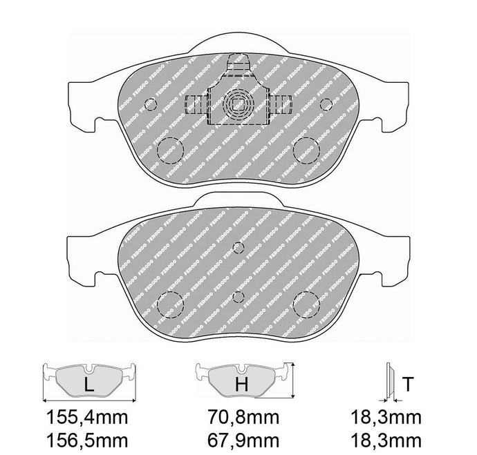 Pastiglie freno FERODO RACING DS2500 FCP1441H