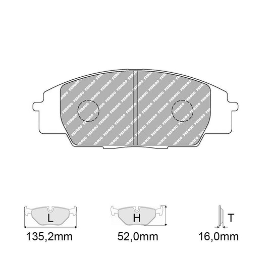 Pastiglie freno FERODO RACING DS1.11 FCP1444W