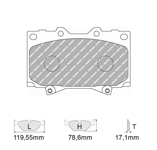 Pastiglie freno FERODO RACING DS2500 FCP1456H