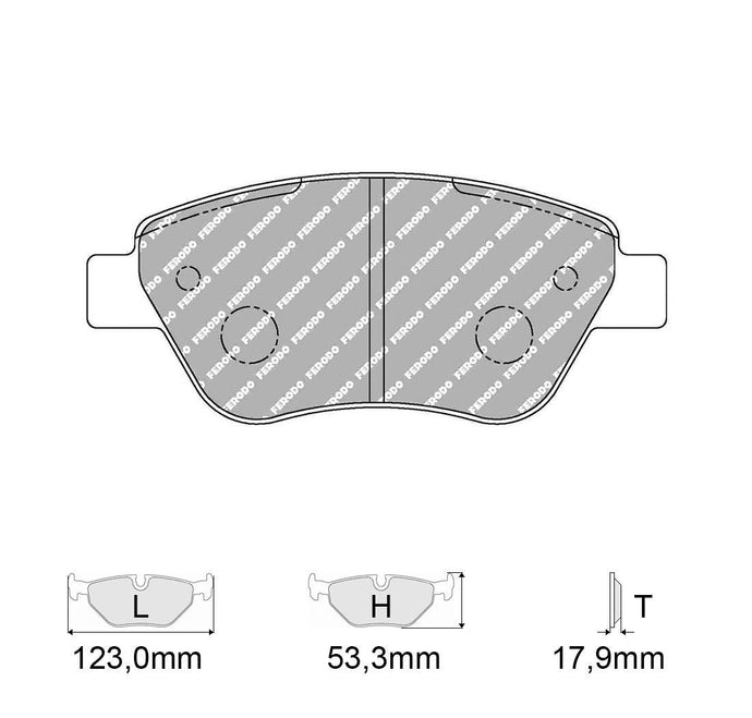 Pastiglie freno FERODO RACING DS2500 FCP1466H