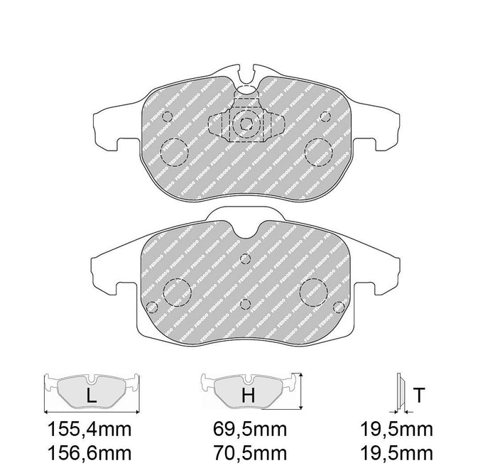 Pastiglie freno FERODO RACING DS2500 FCP1520H