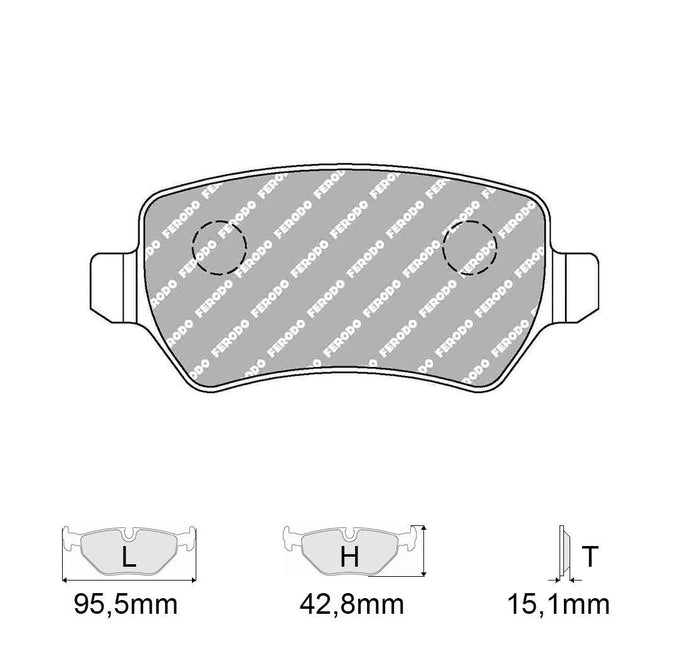 Pastiglie freno FERODO RACING DS2500 FCP1521H