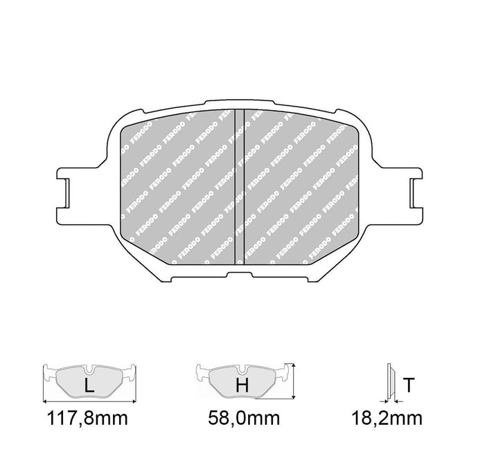 Pastiglie freno FERODO RACING DS3000 FCP1528R