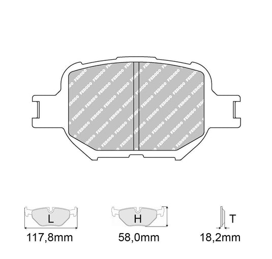 Pastiglie freno FERODO RACING DS3000 FCP1528R