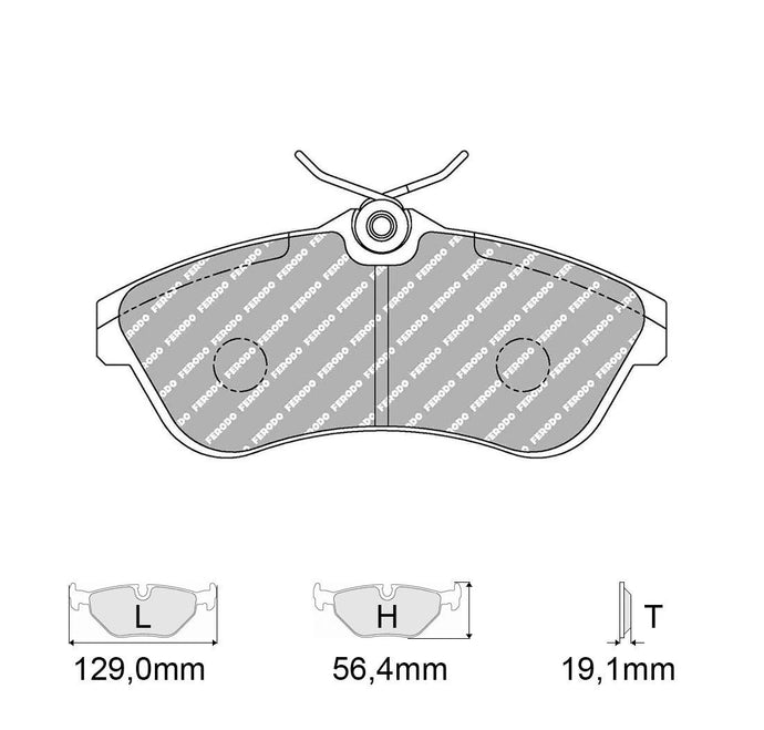 Pastiglie freno FERODO RACING DS2500 FCP1543H