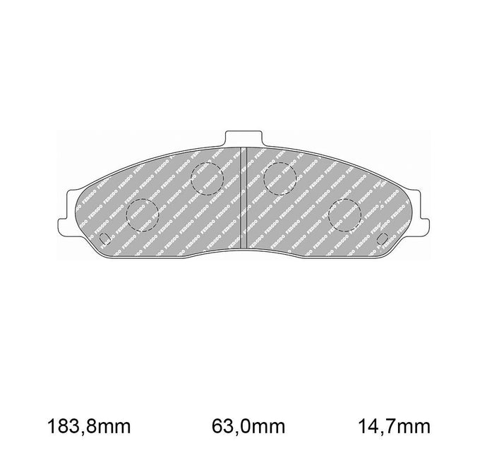 Pastiglie freno FERODO RACING DS2500 FCP1553H