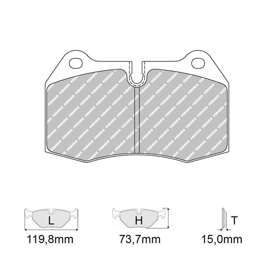 Pastiglie freno FERODO RACING DS1.11 FCP1561W