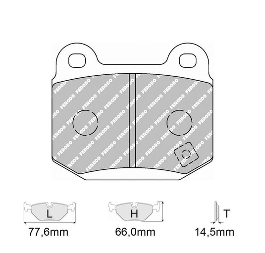 Pastiglie freno FERODO RACING DS1.11 FCP1562W