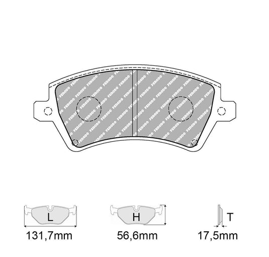 Pastiglie freno FERODO RACING DS2500 FCP1573H