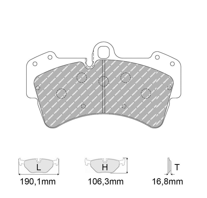 Pastiglie freno FERODO RACING DS2500 FCP1626H