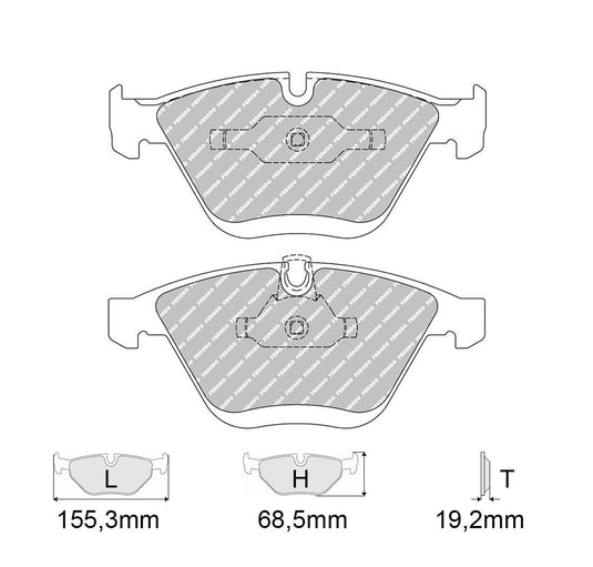 Pastiglie freno FERODO RACING DS1.11 FCP1628W