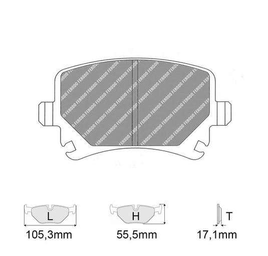 Pastiglie freno FERODO RACING DS2500 FCP1636H