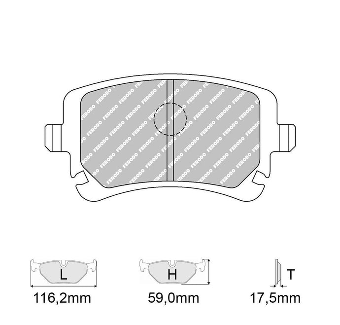 Pastiglie freno FERODO RACING DS2500 FCP1655H