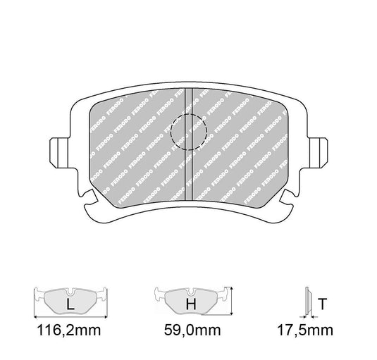 Pastiglie freno FERODO RACING DS2500 FCP1655H