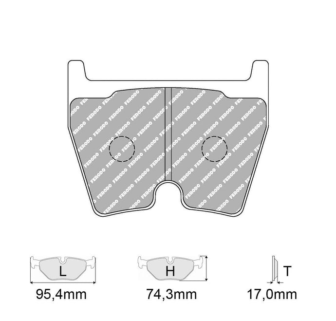 Pastiglie freno FERODO RACING DS1.11 FCP1664W