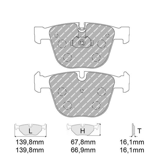 Pastiglie freno FERODO RACING DS2500 FCP1672H