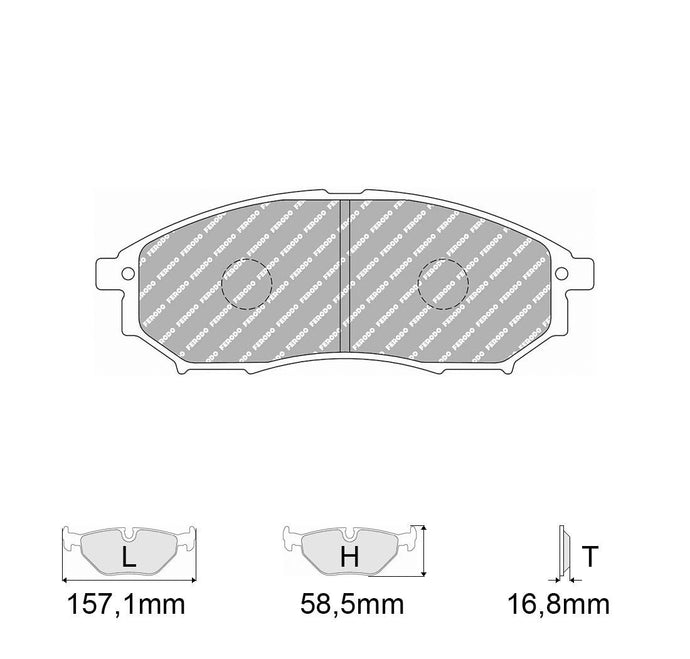 Pastiglie freno FERODO RACING DS2500 FCP1690H
